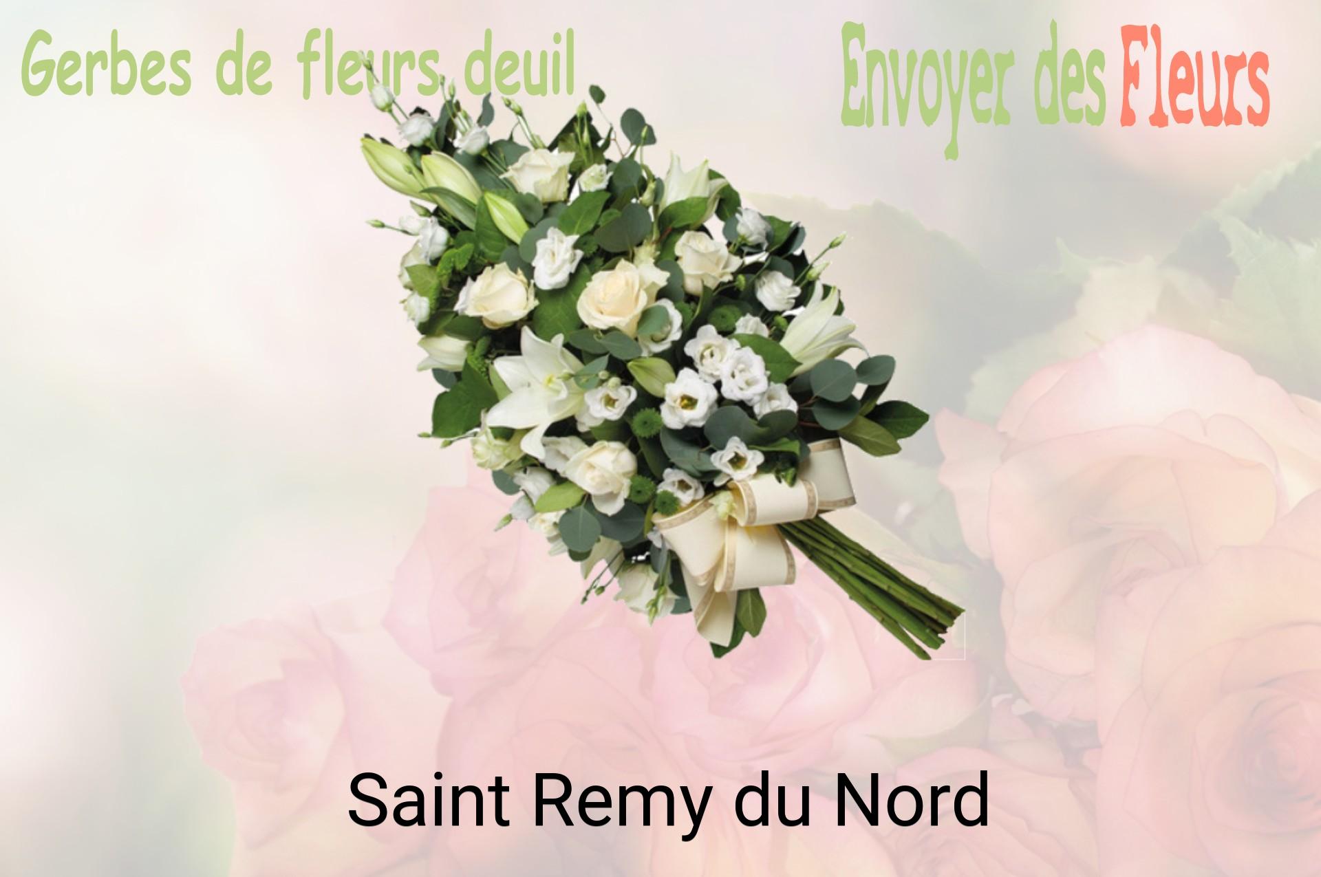 Gerbe de fleurs de deuil livrée à Saint-Remy-du-Nord